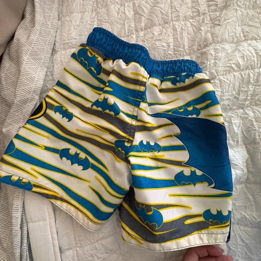 Batman and Alligator Themed Boys' Swim Shorts